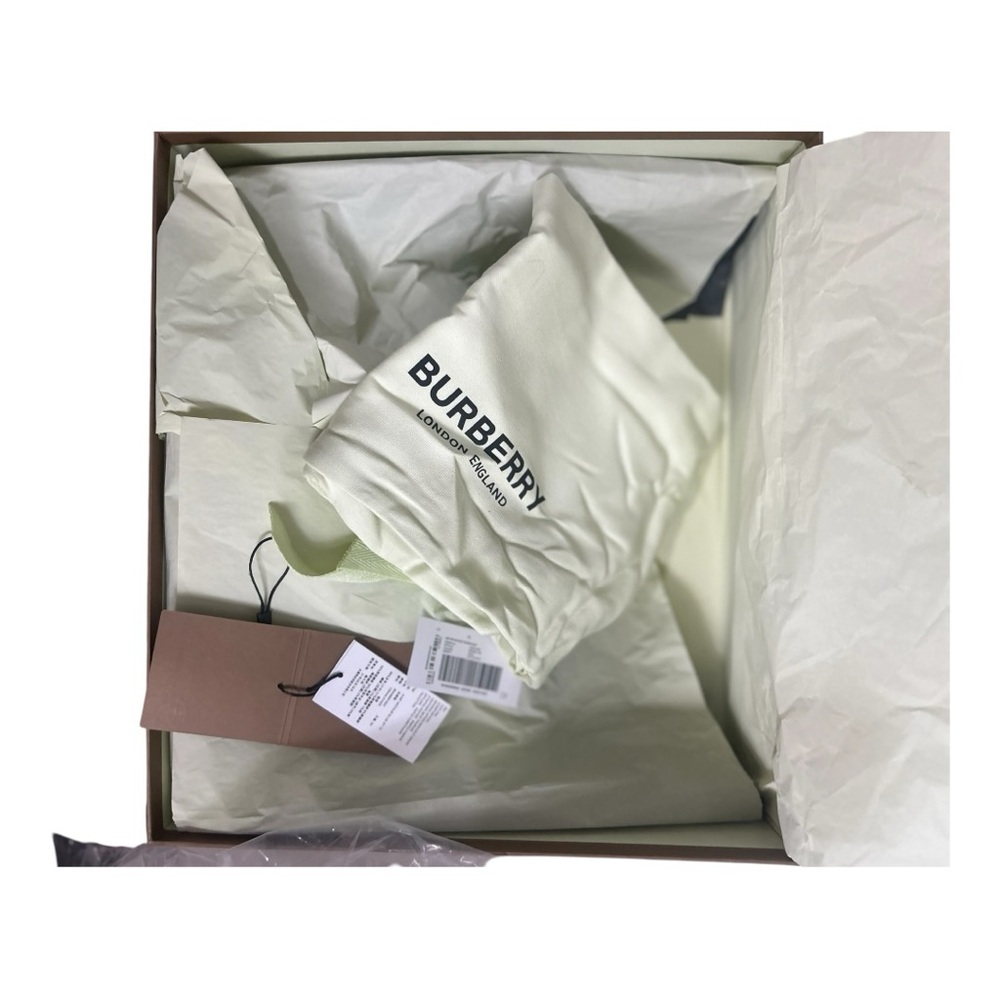 Burberry Arthur calf sneakers lace up New Gold in Box with dust bag - Picture 5 of 8